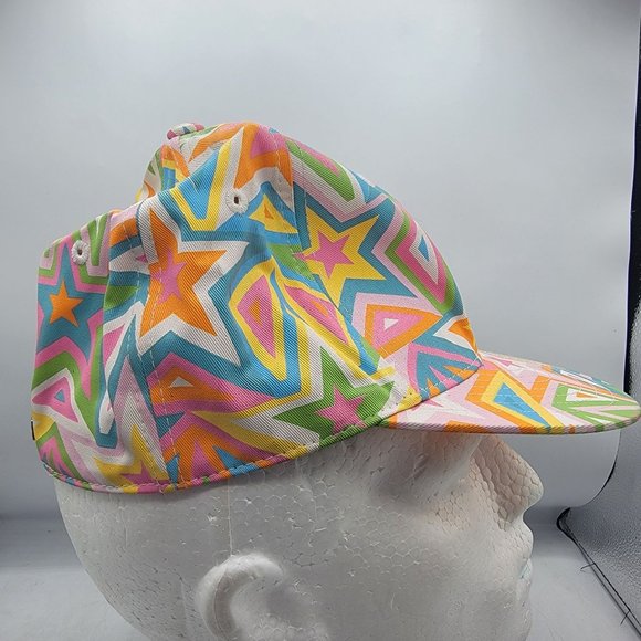 CLH Creating Limitless Heights Adults Small Medium Stars Allover Print Hat Cap - Picture 4 of 9